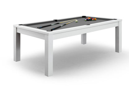 Billard convertible en table avec tapis gris